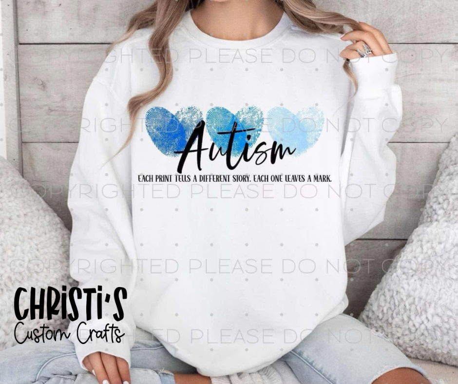 Autism With Blue Finger Prints