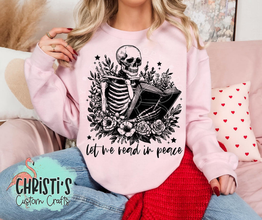 Let me read in peace