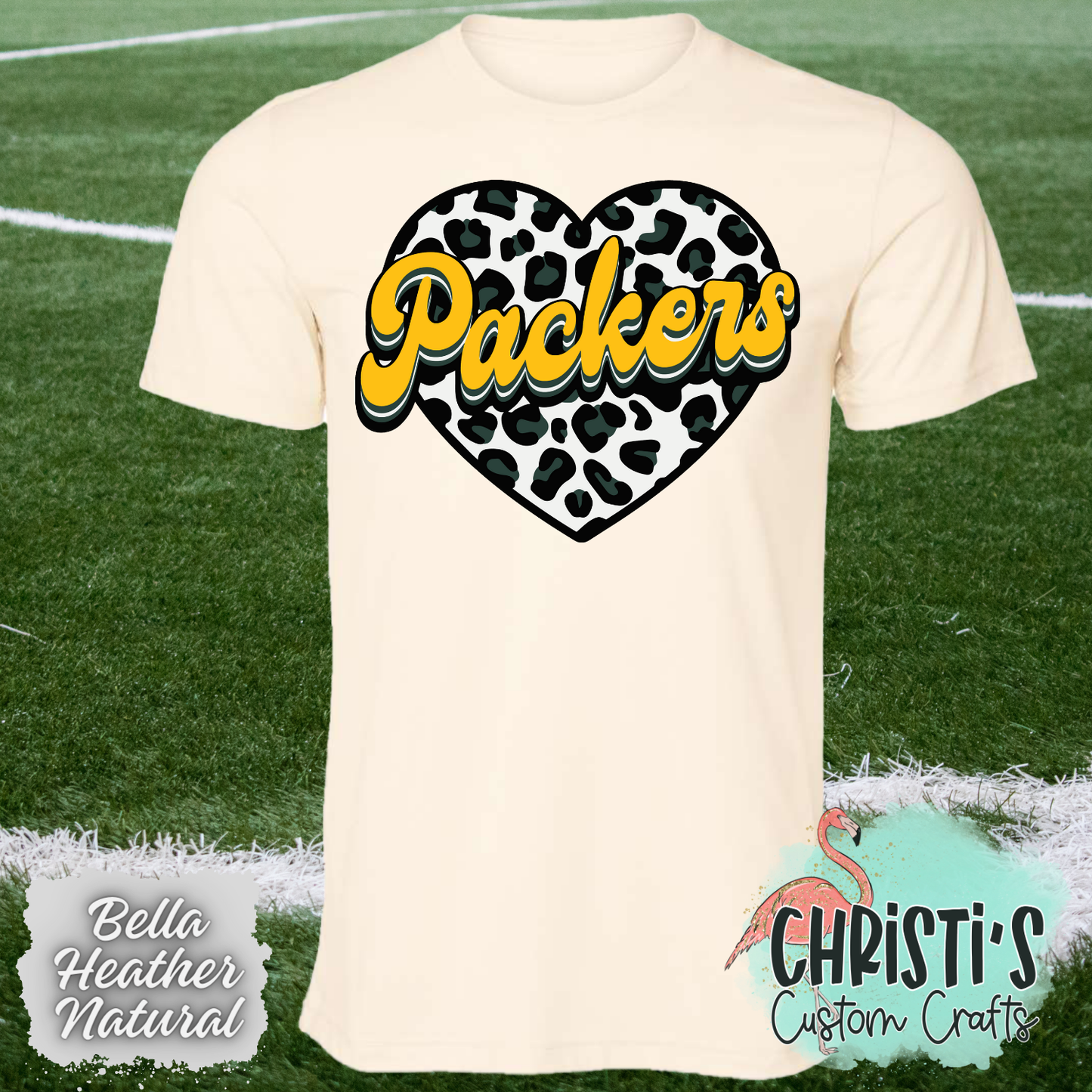 Packers Leopard Heart