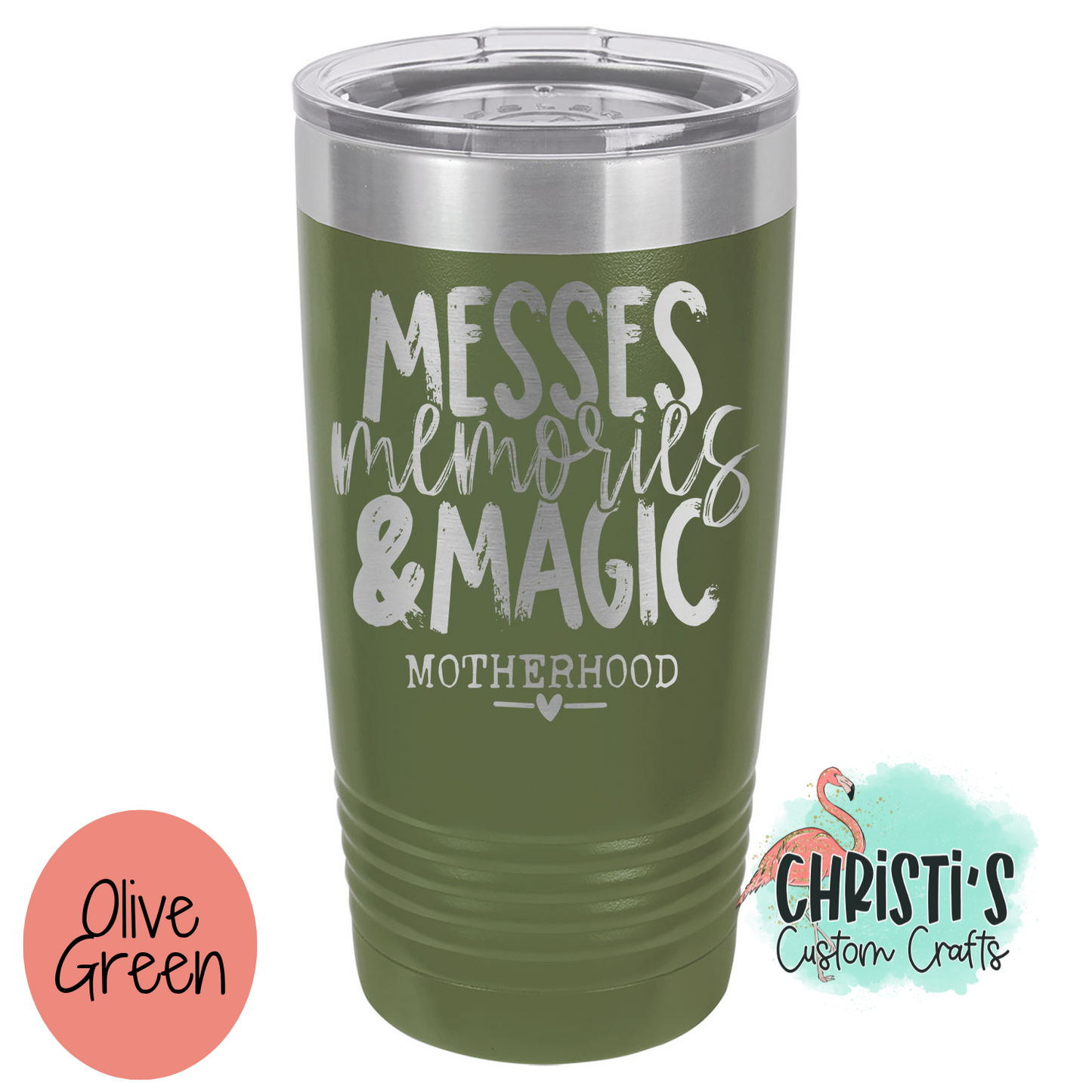 Messes Memories & Magic Powder Coated Tumblers