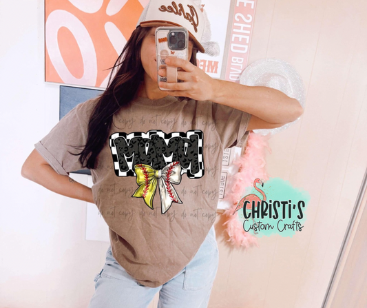 Mama of both Softball & Baseball Bow