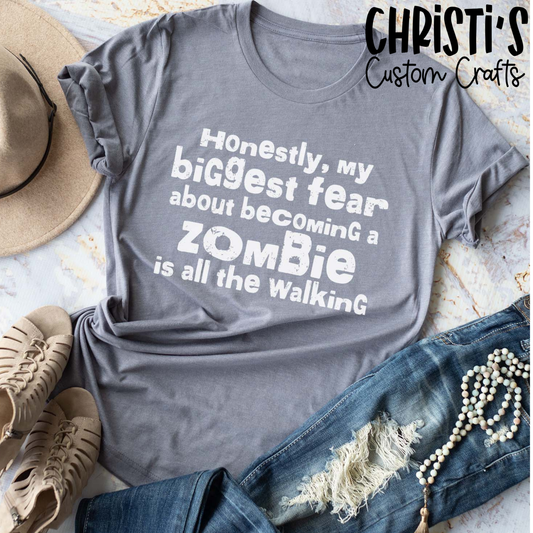 Honestly, My biggest fear of a Zombie Apocalypse is all the walking