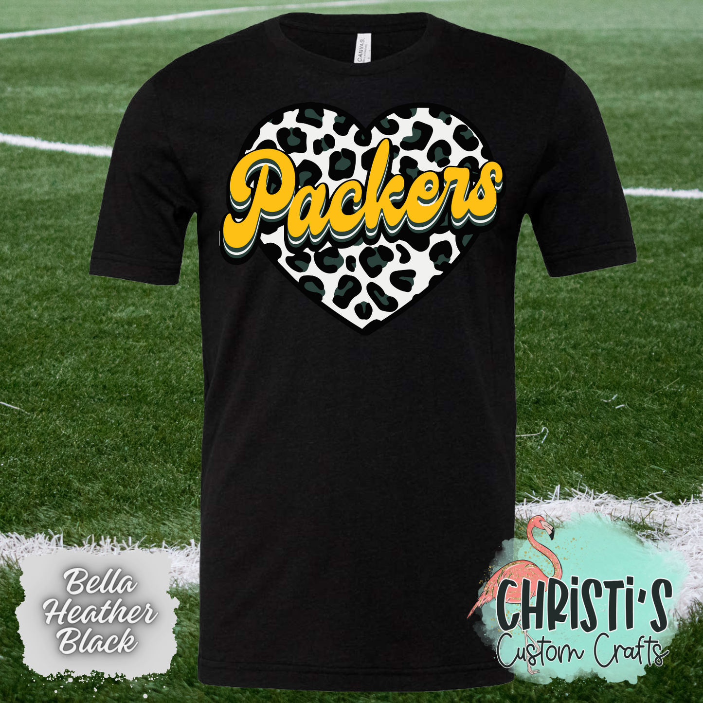 Packers Leopard Heart