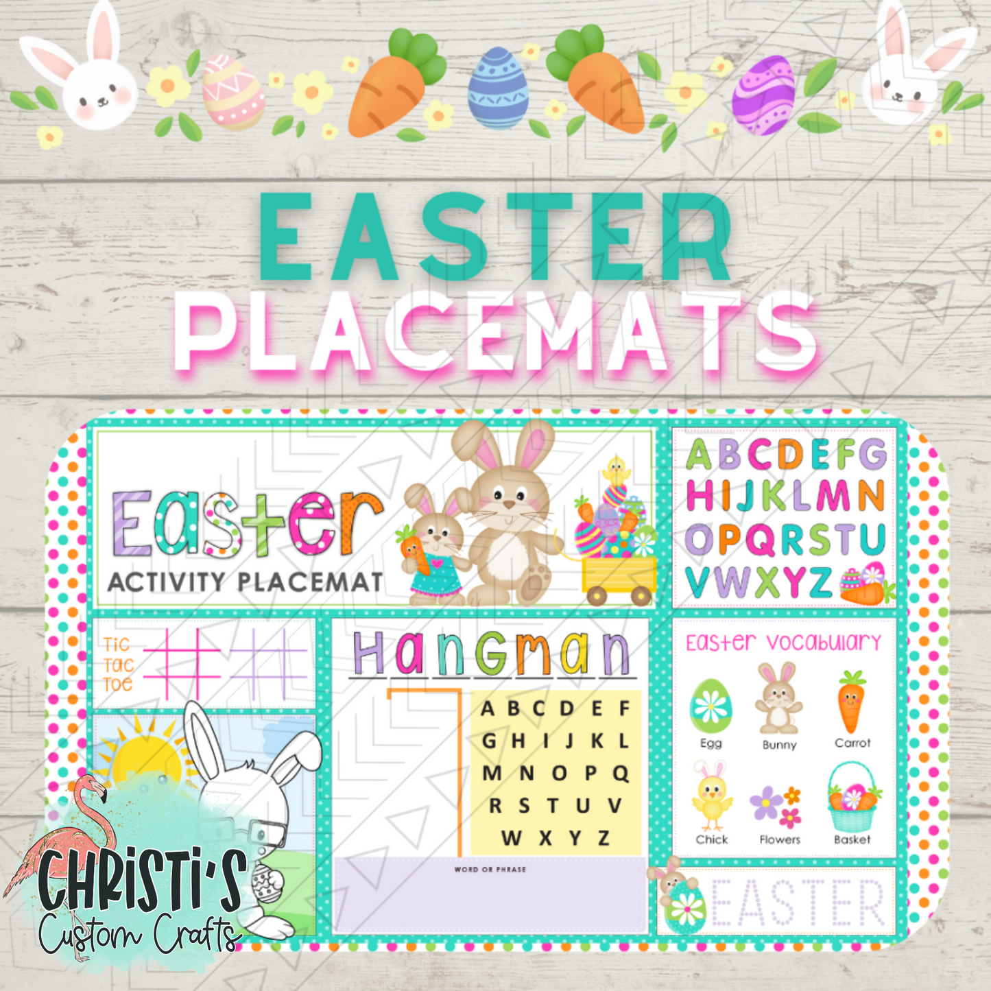 Hangman Easter Placemat
