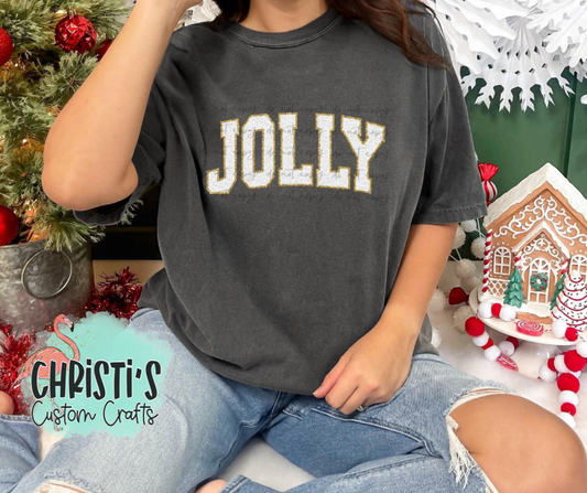 JOLLY (faux chenille patch)