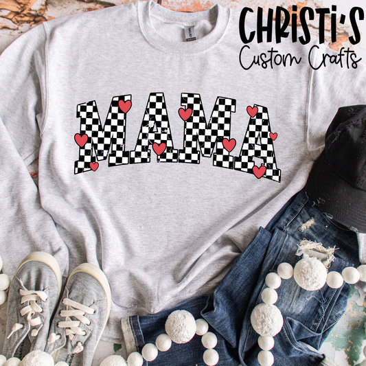 MAMA Checkered with hearts