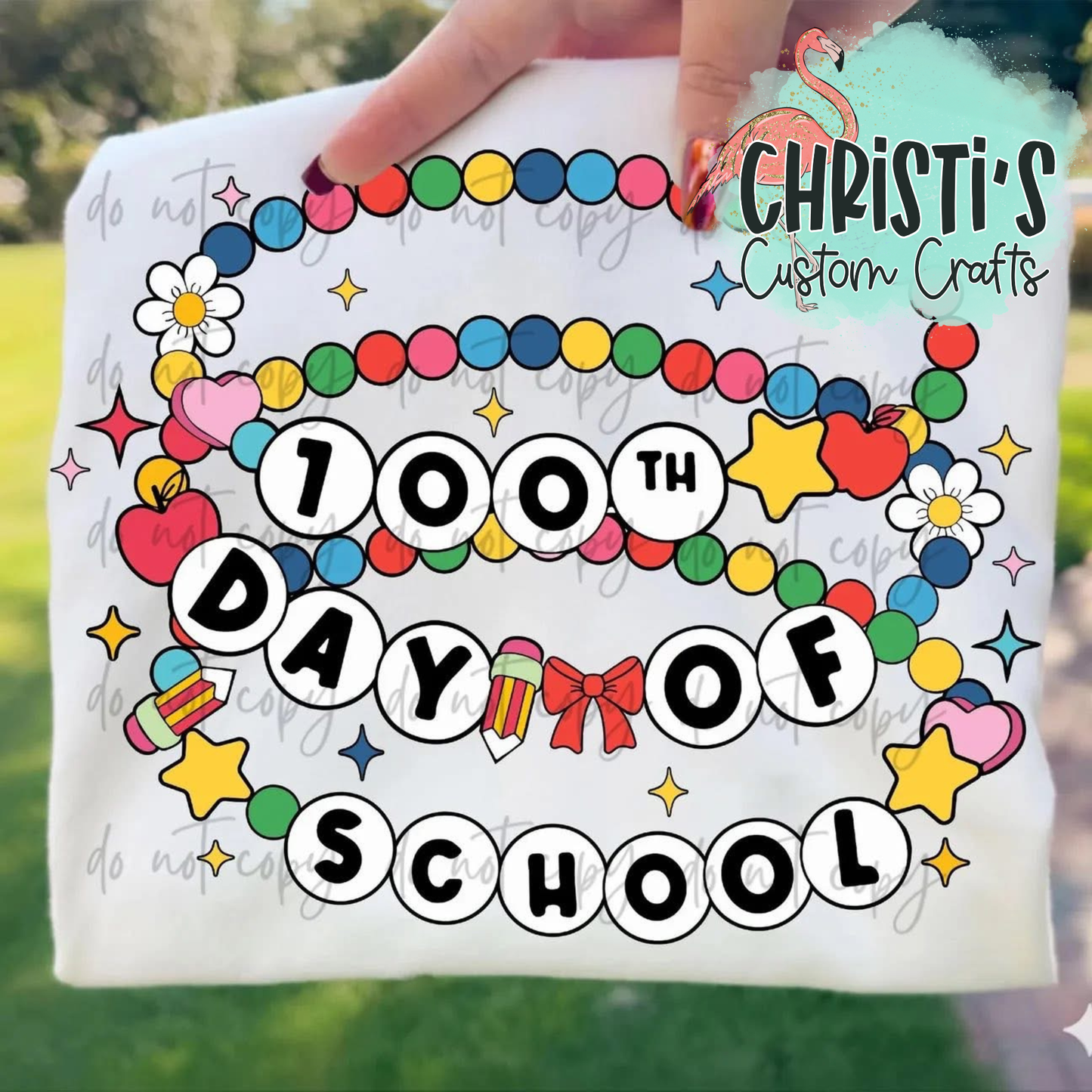 100th Day of School Beaded Bracelets