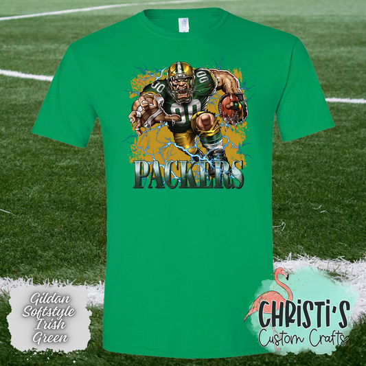 Packers Football Breakout Player with background