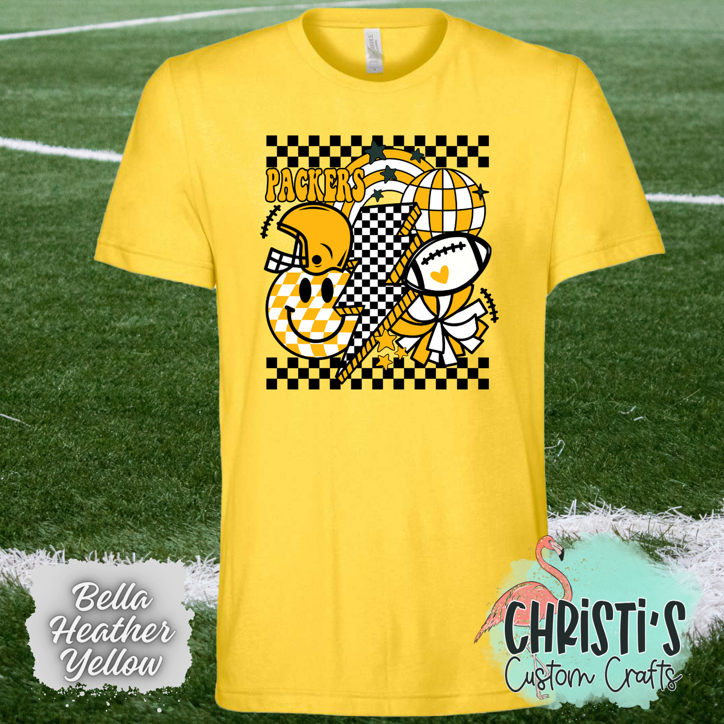 Checkered Border Packers Retro