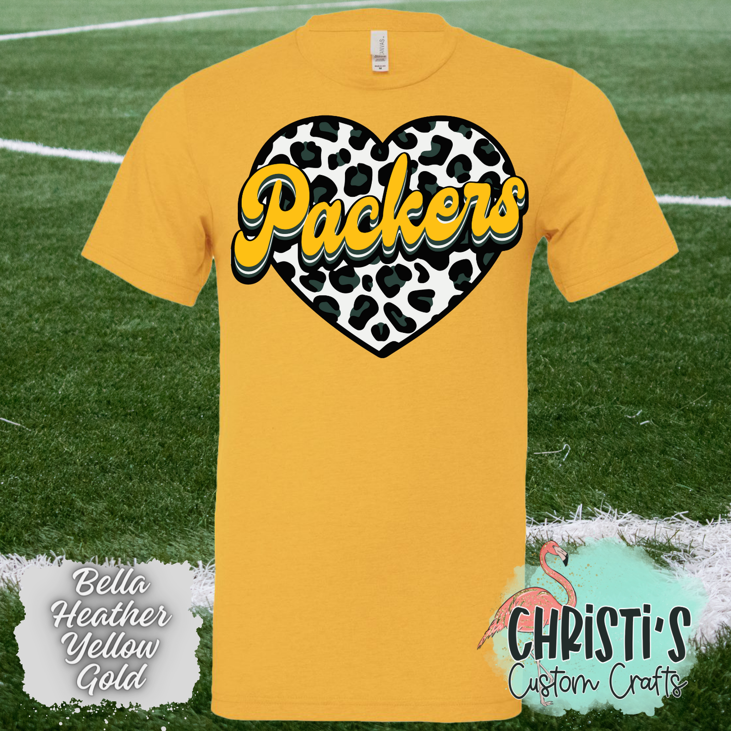 Packers Leopard Heart