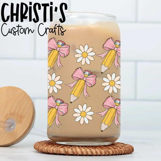 Pencils with Bows,Flowers Coquette