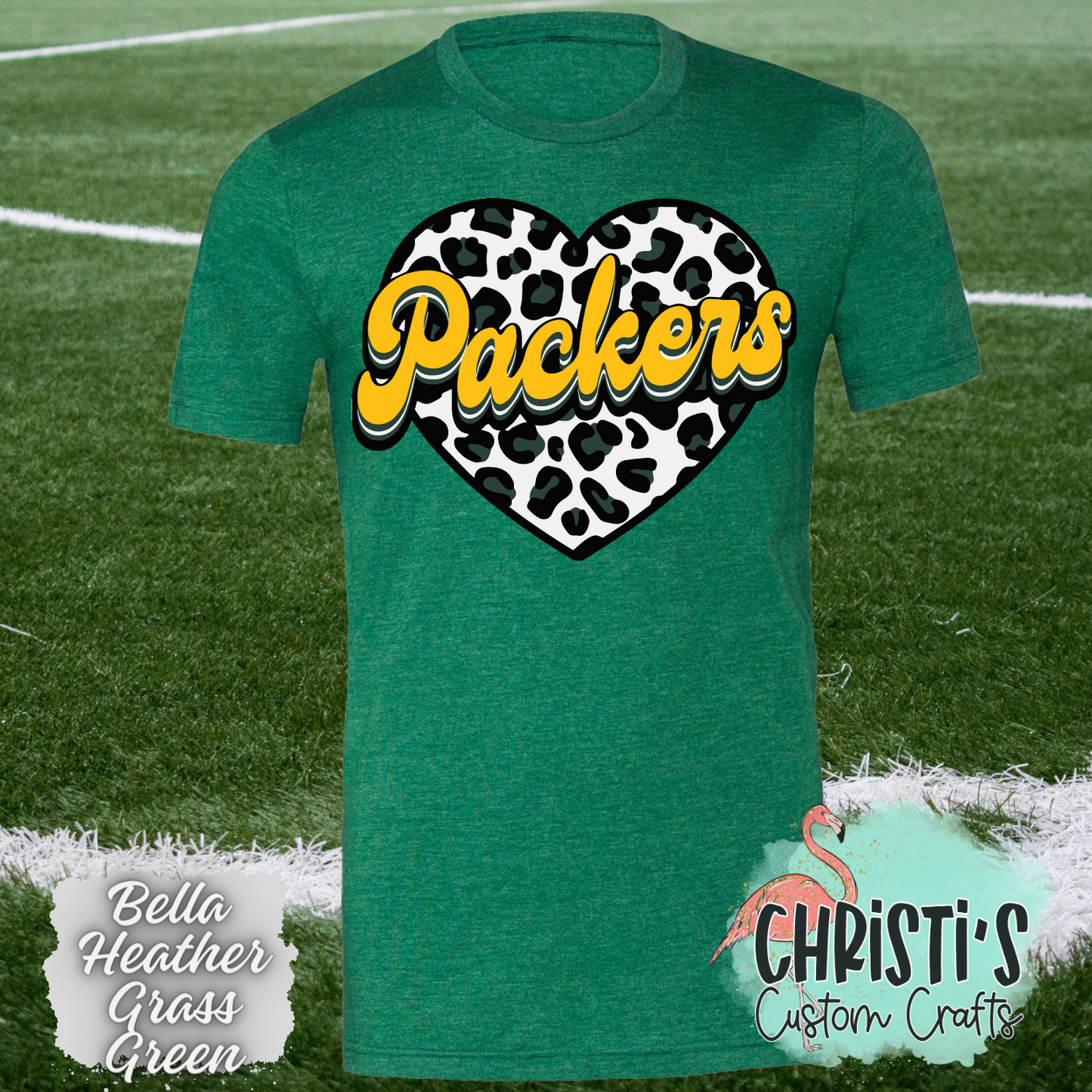 Packers Leopard Heart