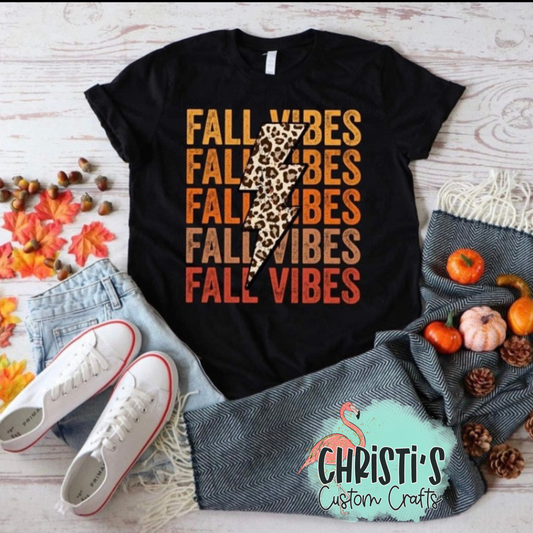 Fall Vibes Leopard Bolt