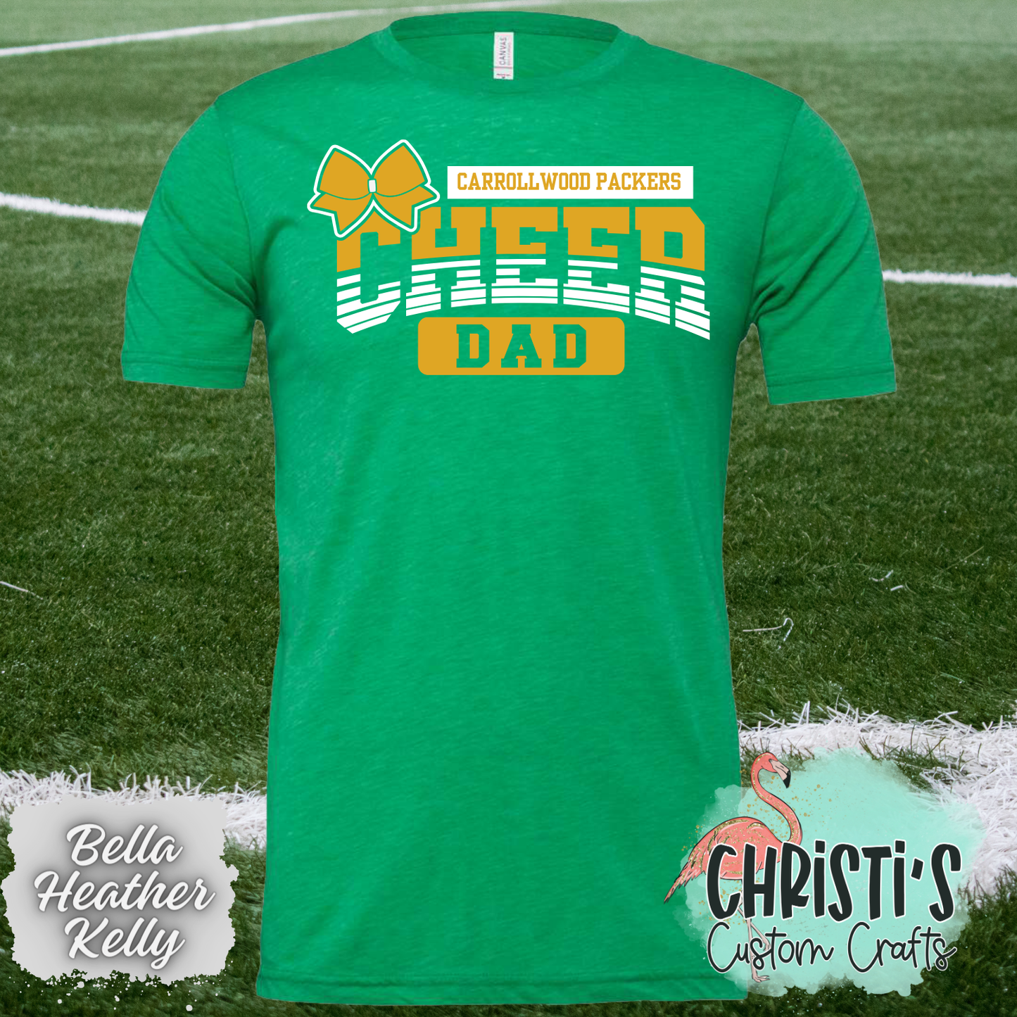 Carrollwood Packers Cheer (Custom Name Gold)
