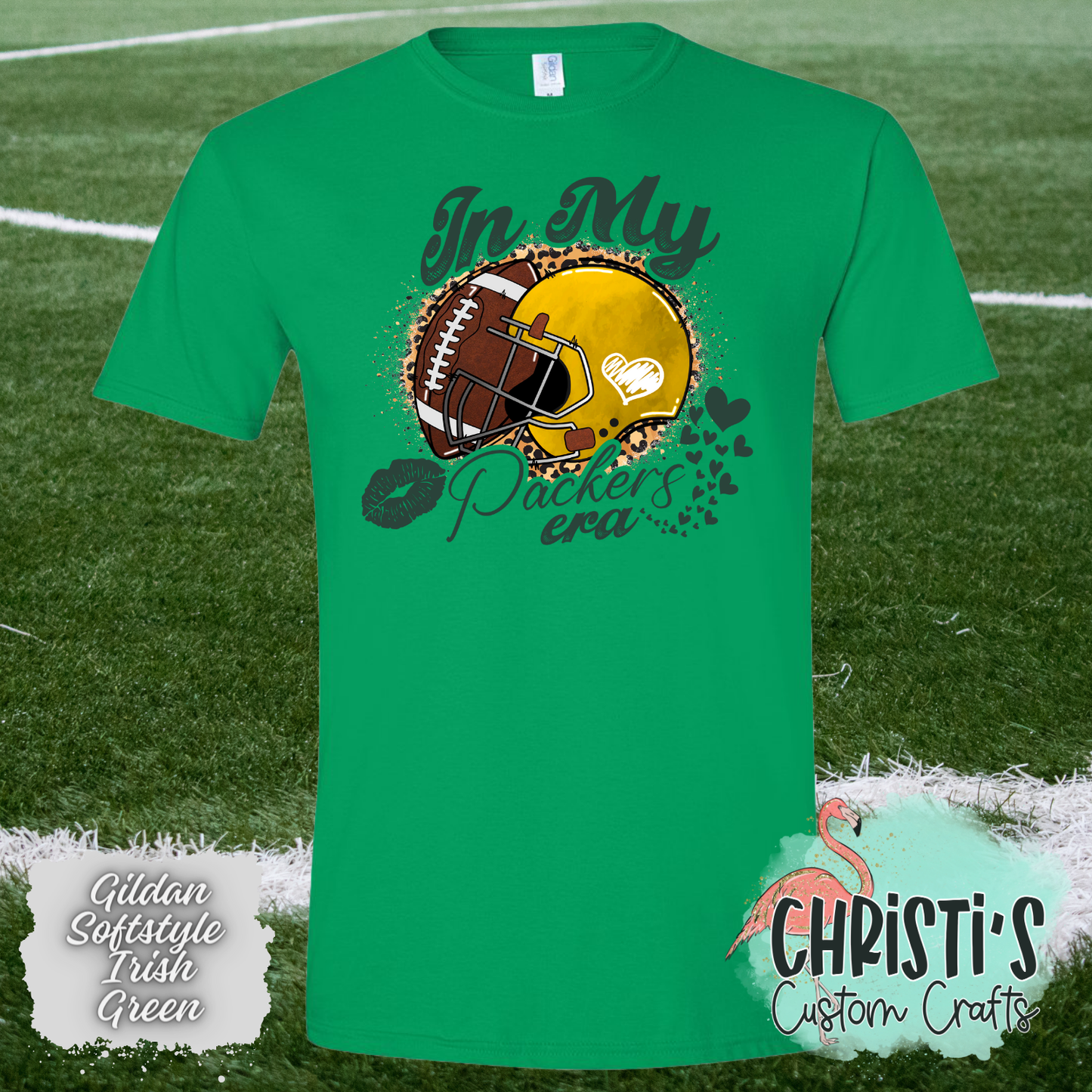In my Packers Era leopard background