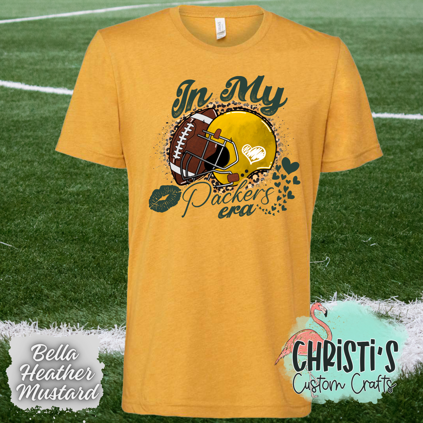In my Packers Era leopard background