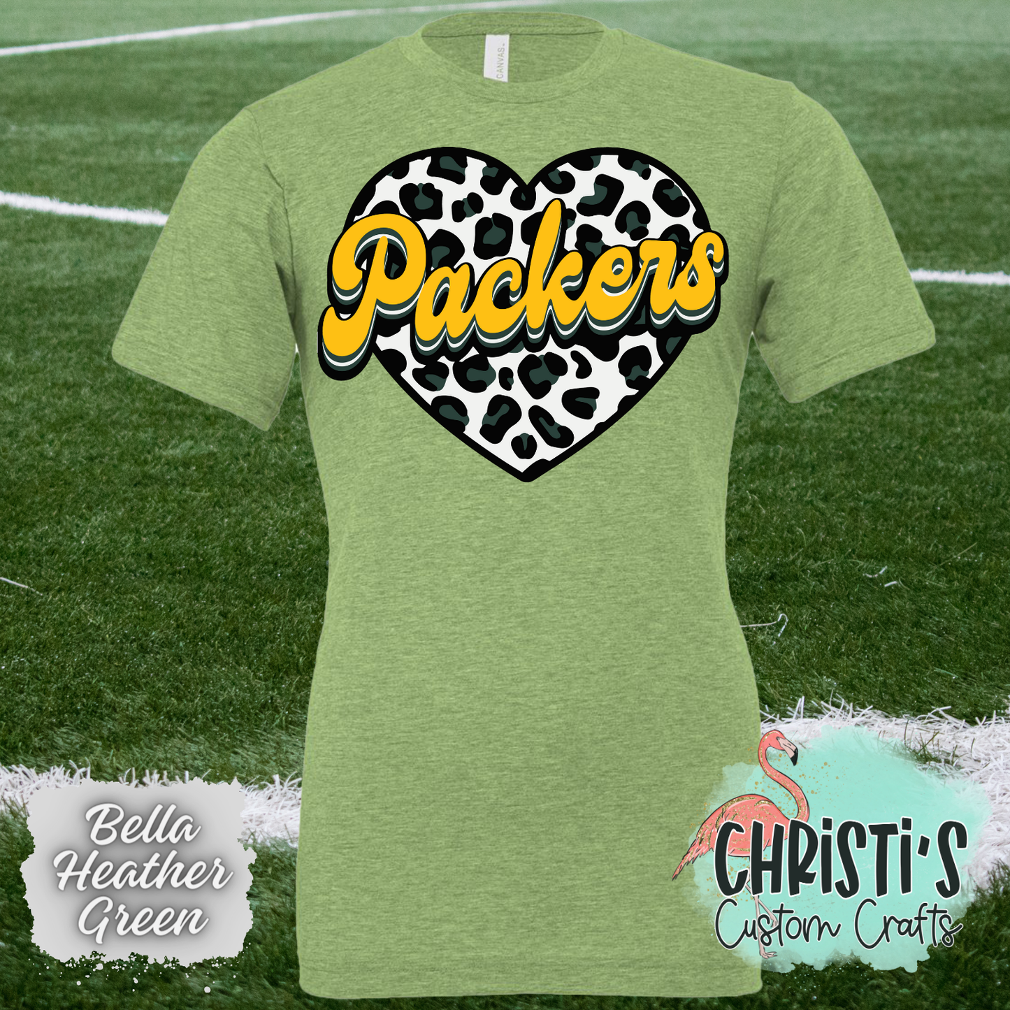 Packers Leopard Heart