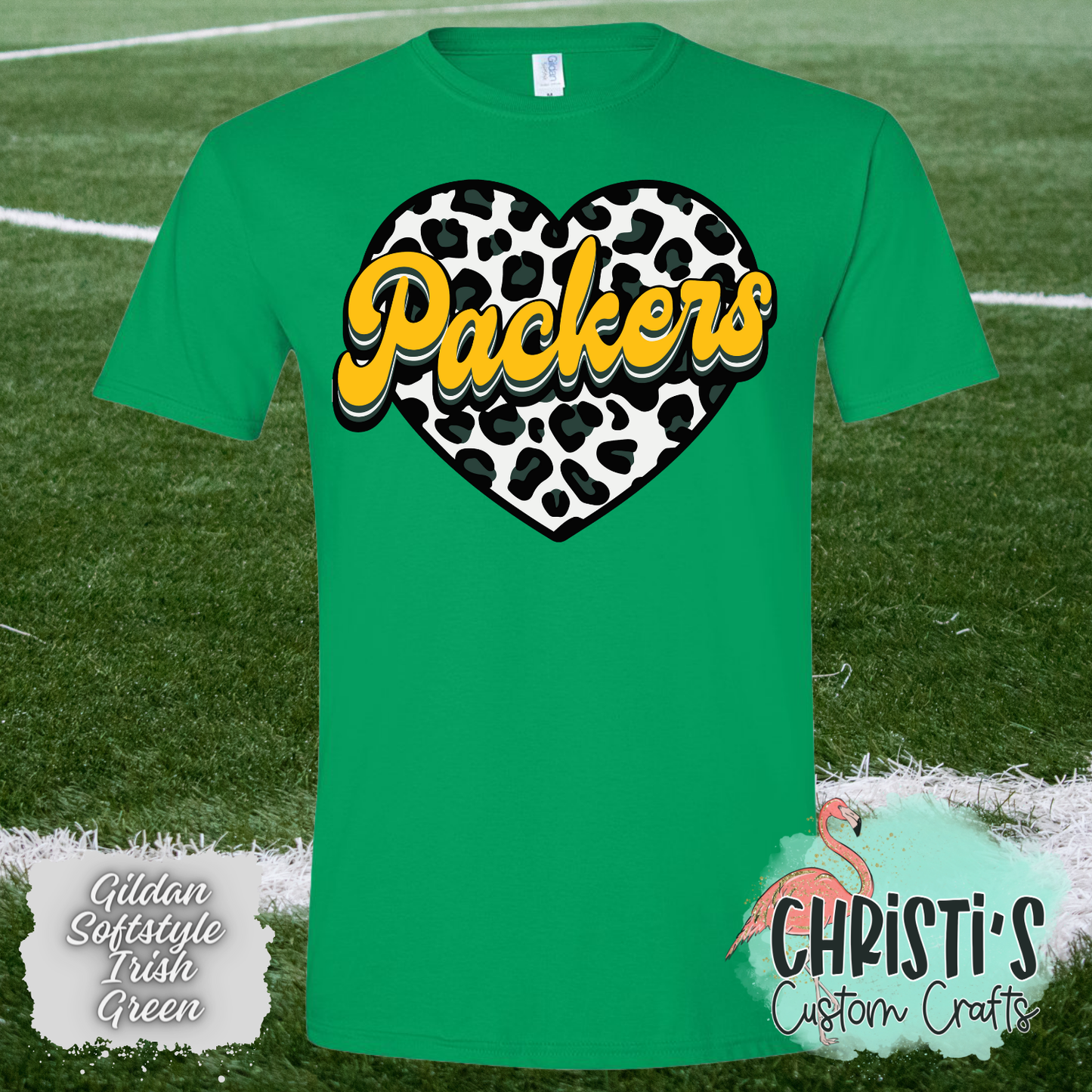 Packers Leopard Heart