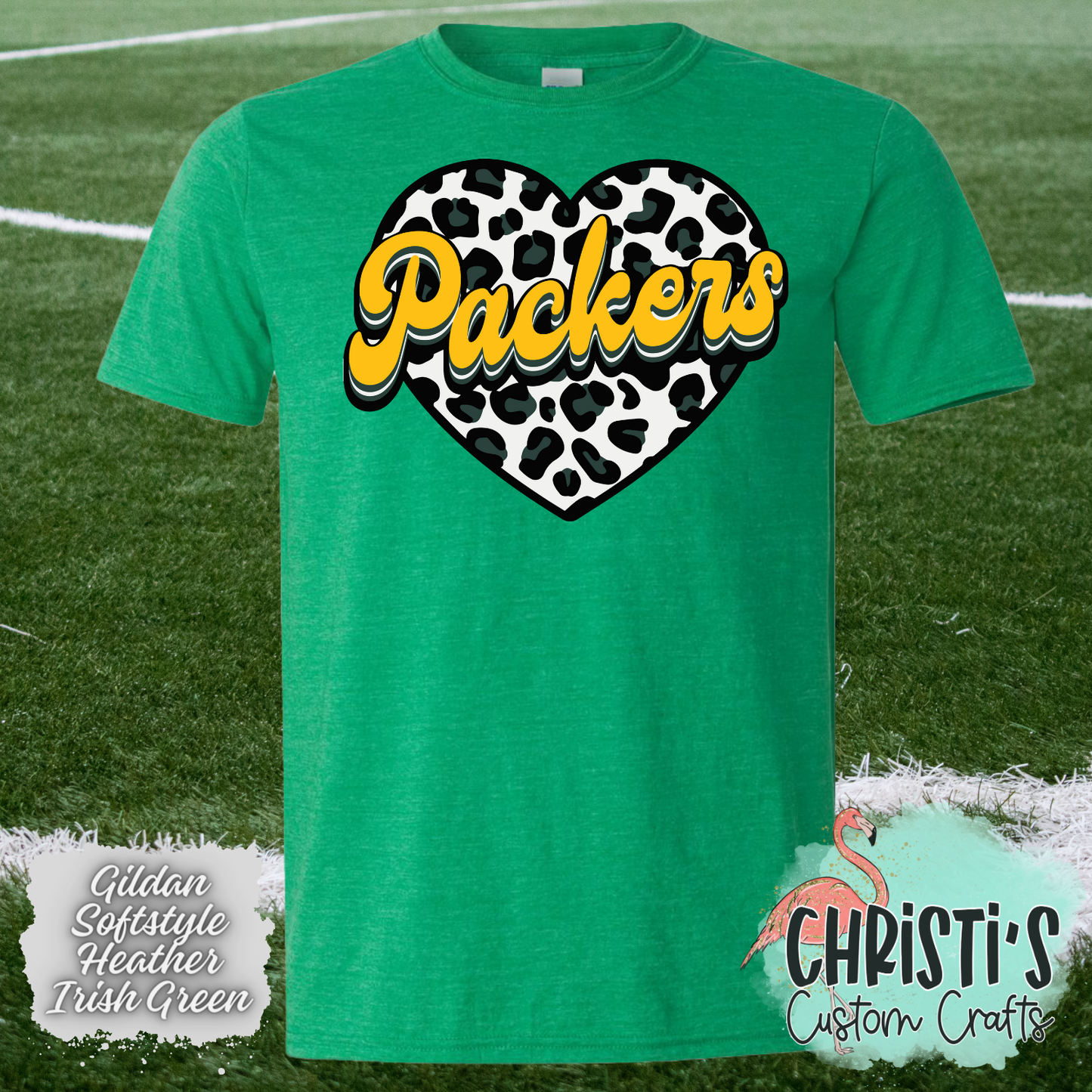 Packers Leopard Heart