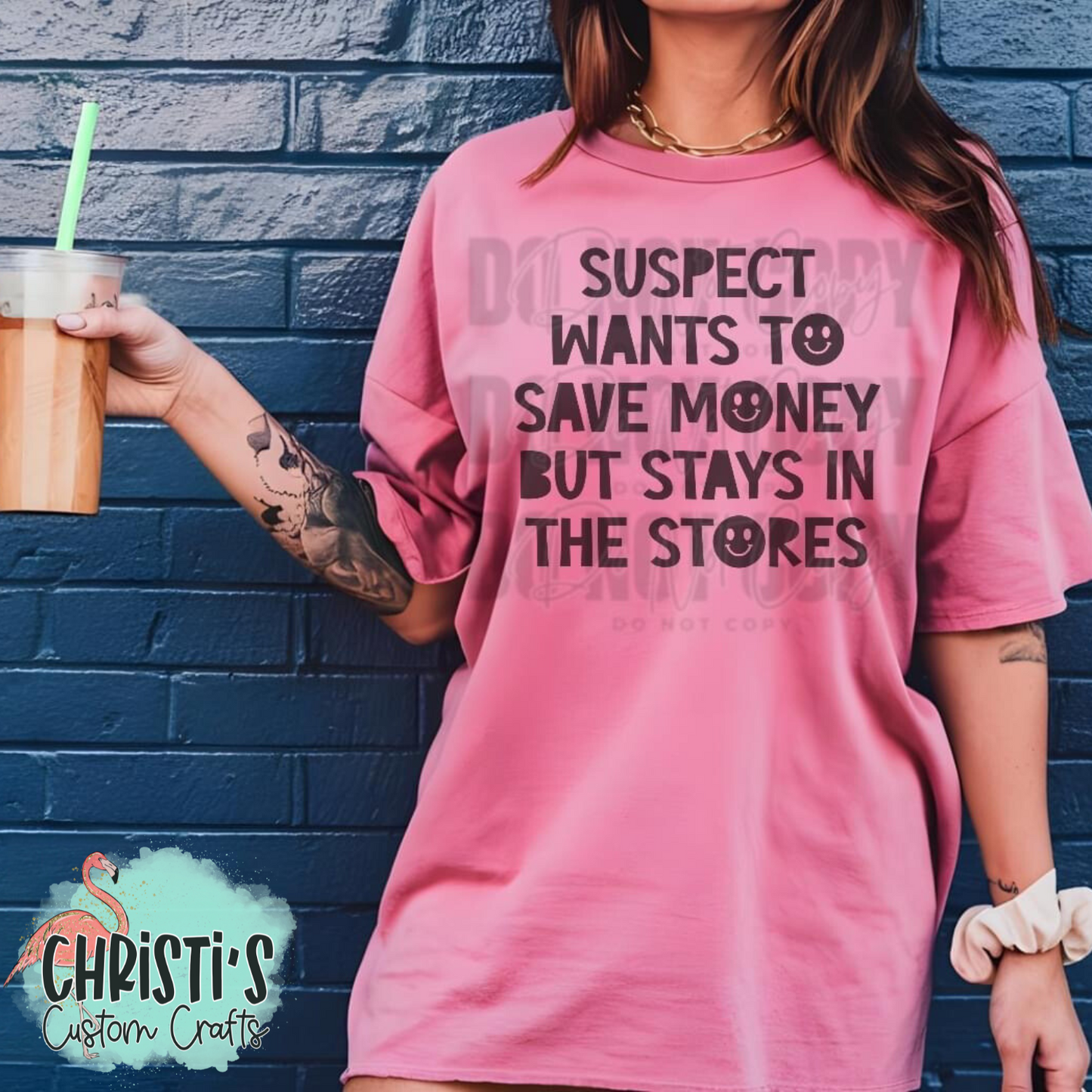 Suspect wants to save money but stays in the stores