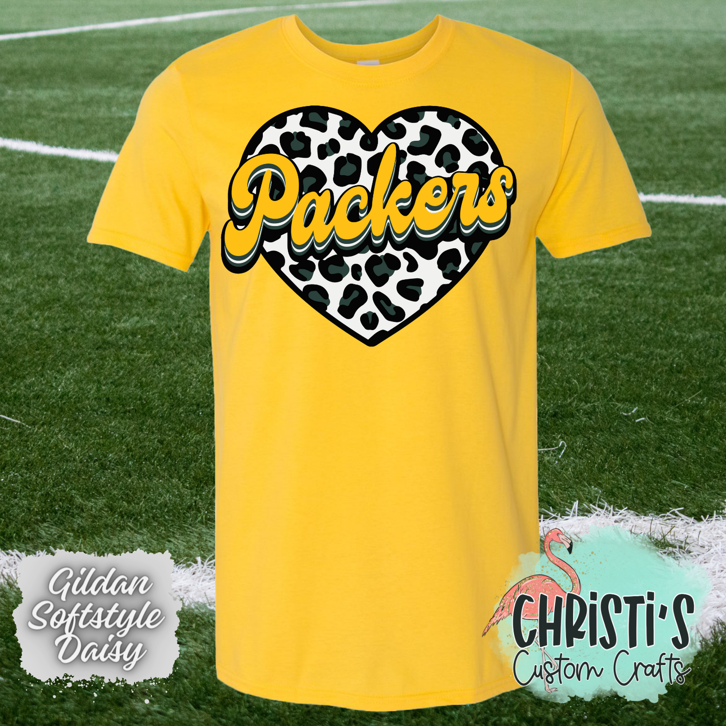 Packers Leopard Heart