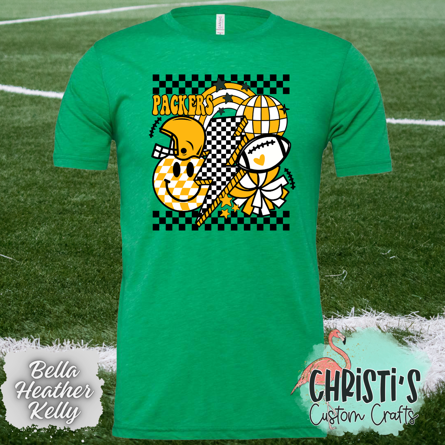 Checkered Border Packers Retro