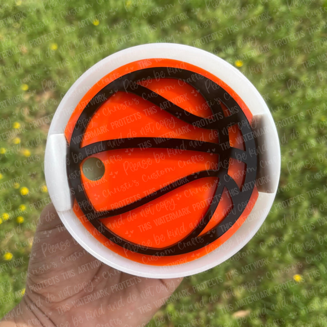 Basketball Tumbler Topper