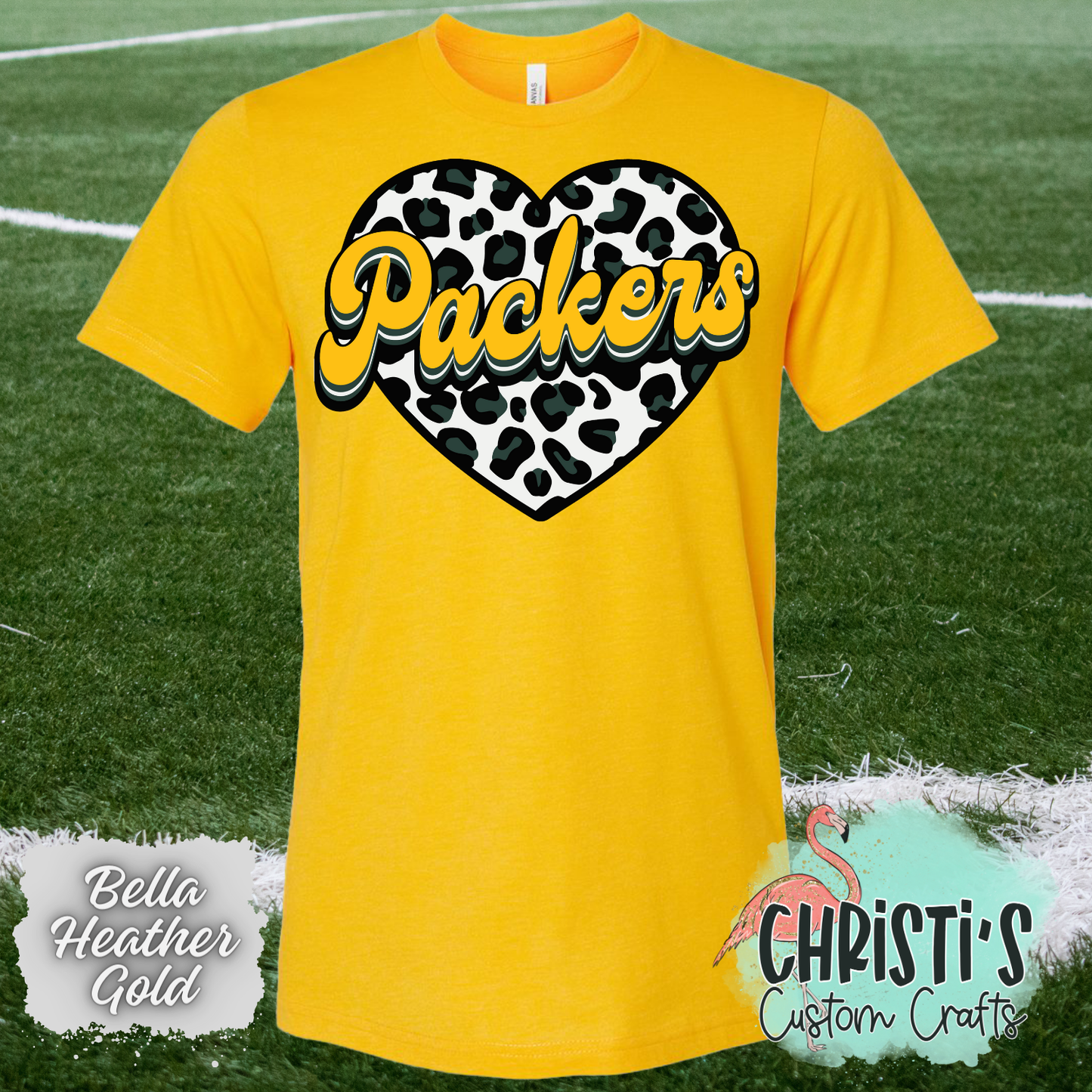 Packers Leopard Heart