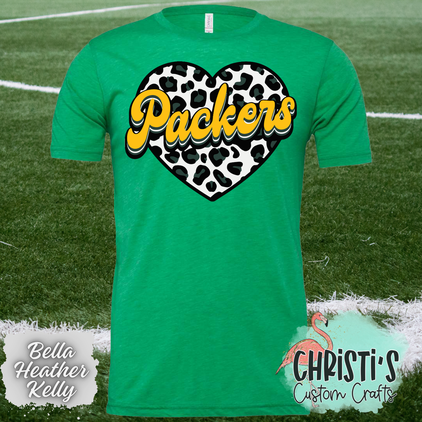 Packers Leopard Heart