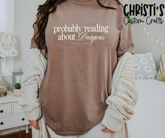 Probably reading about Dragons