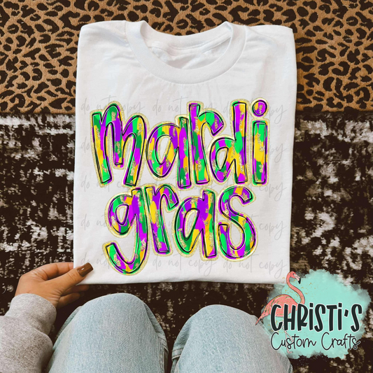 Mardi Gras Brushstroke