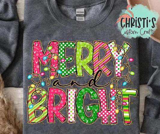 Merry and Bright (multi color with lights)