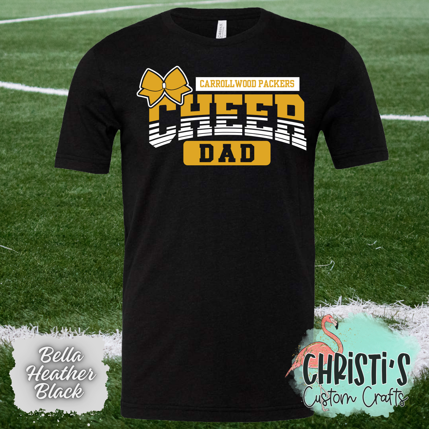 Carrollwood Packers Cheer (Custom Name Gold)
