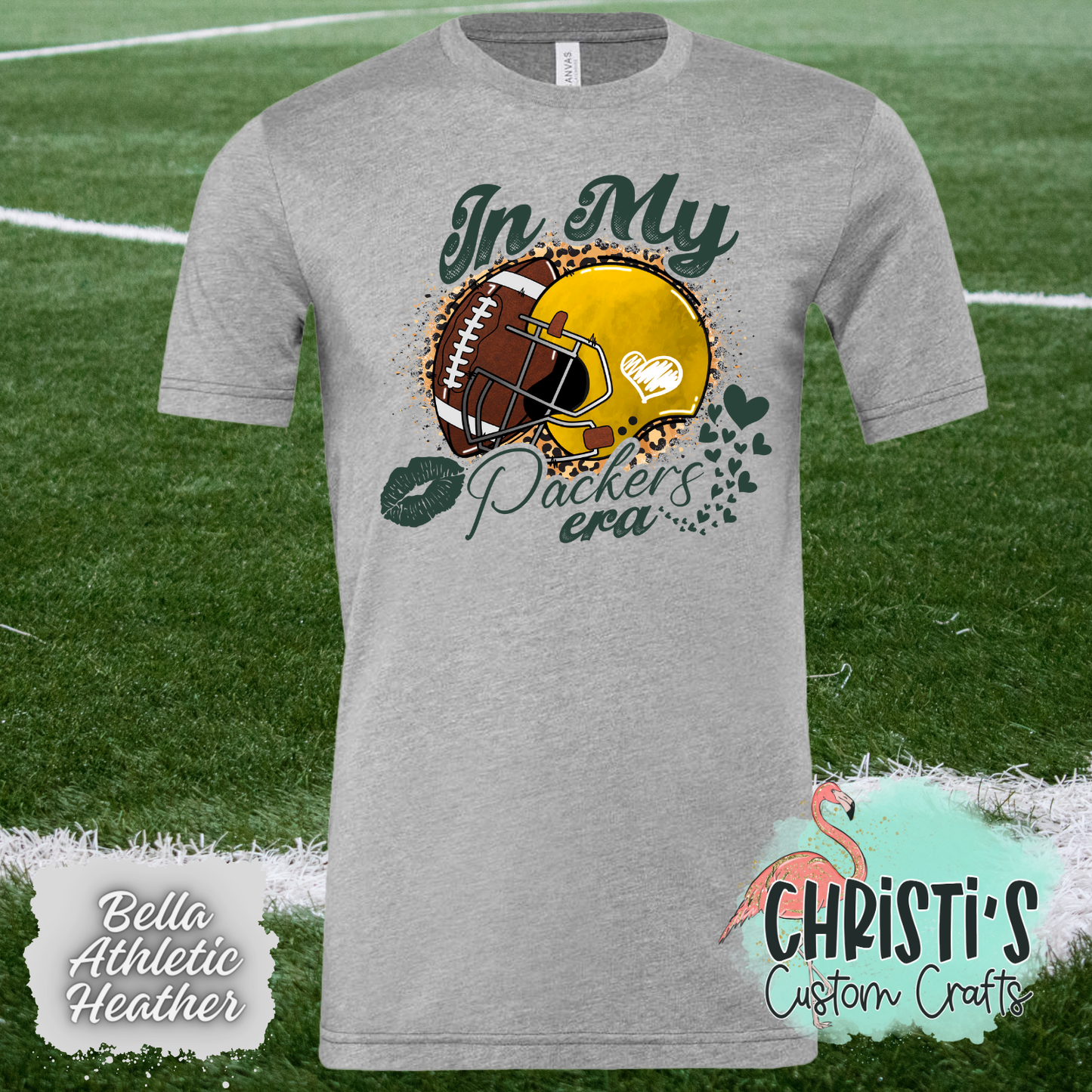 In my Packers Era leopard background