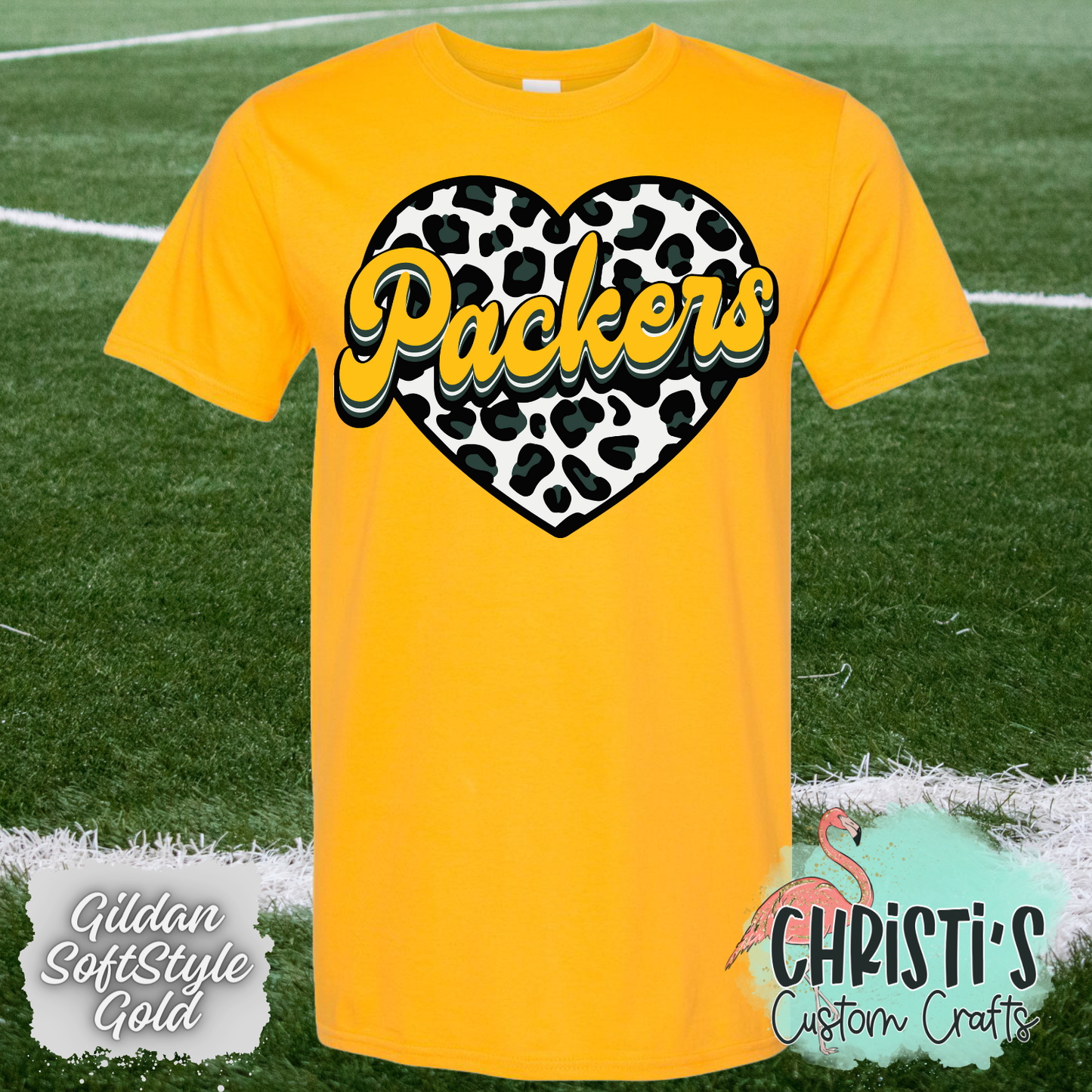 Packers Leopard Heart