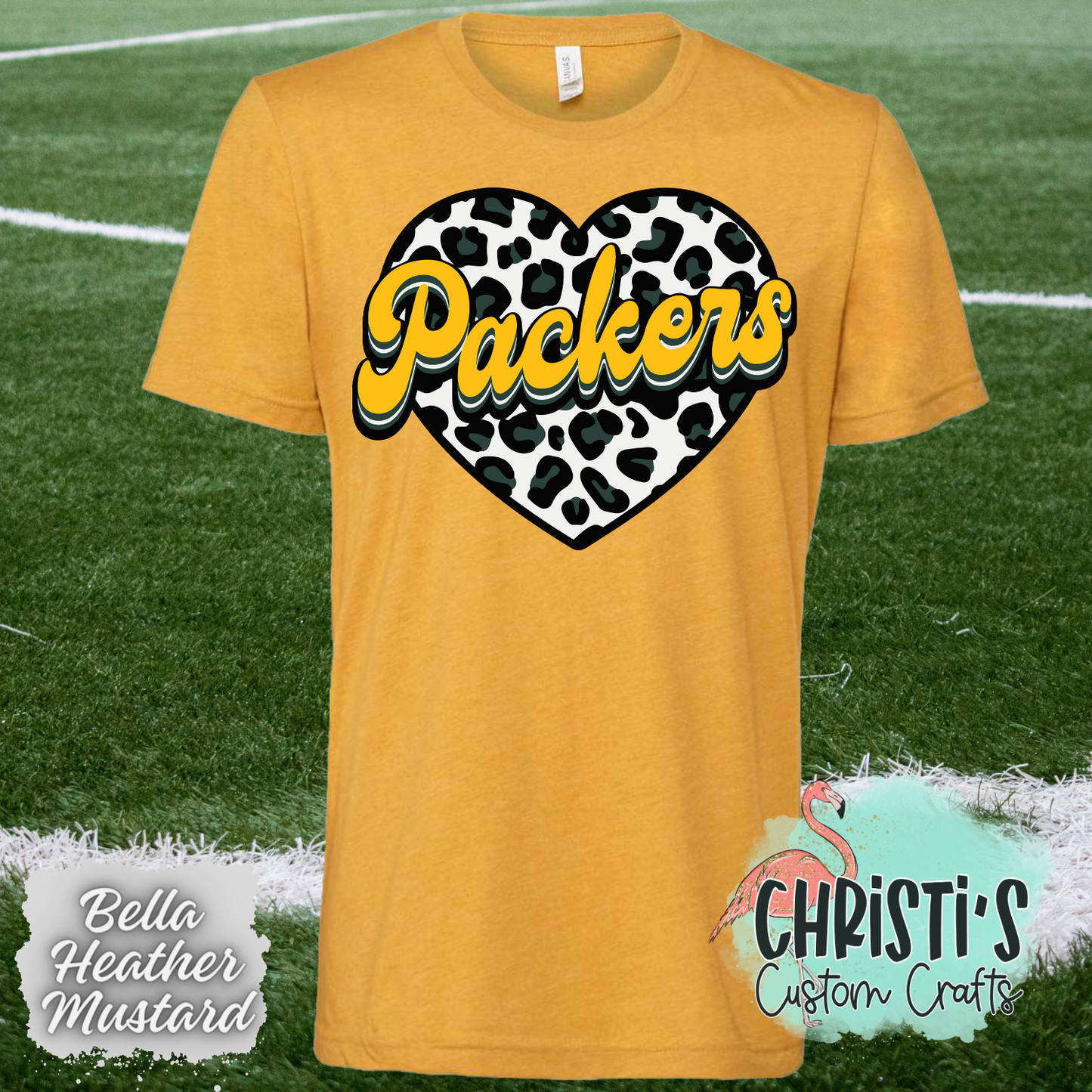 Packers Leopard Heart