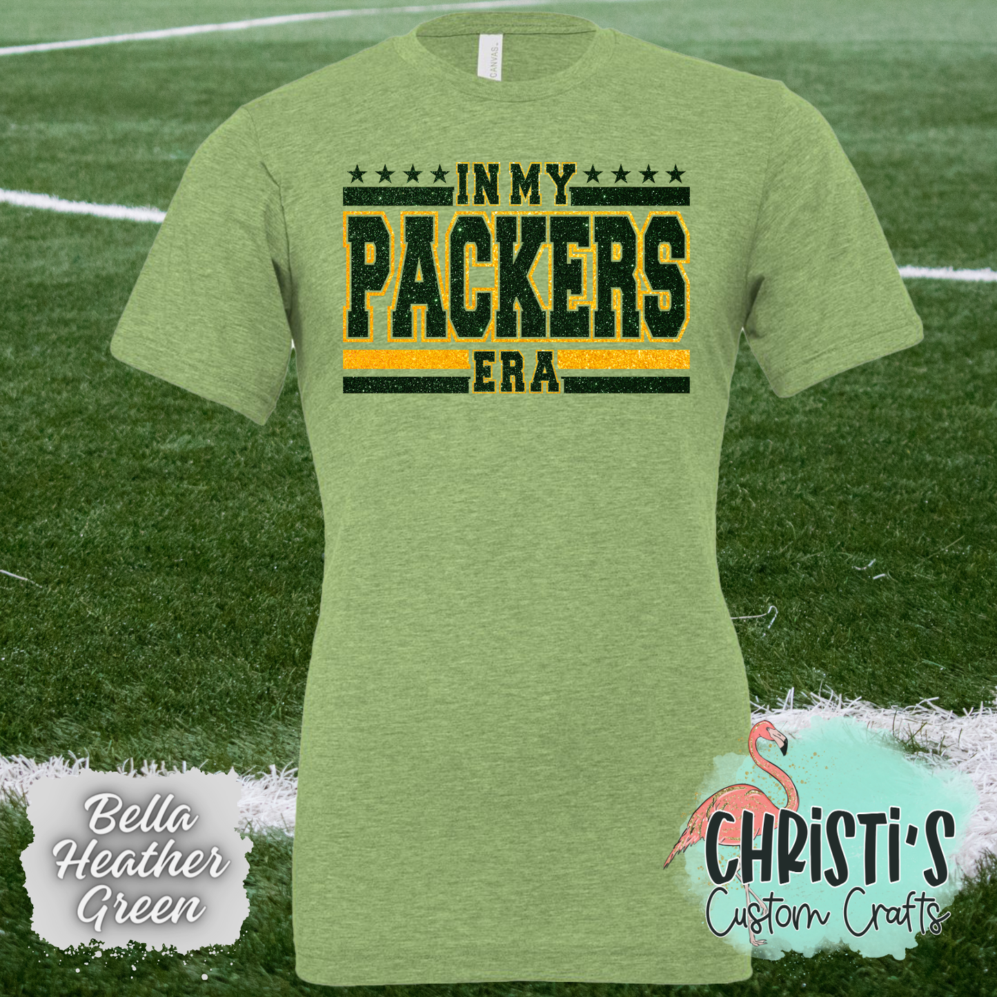In My Packers Era (faux glitter look)