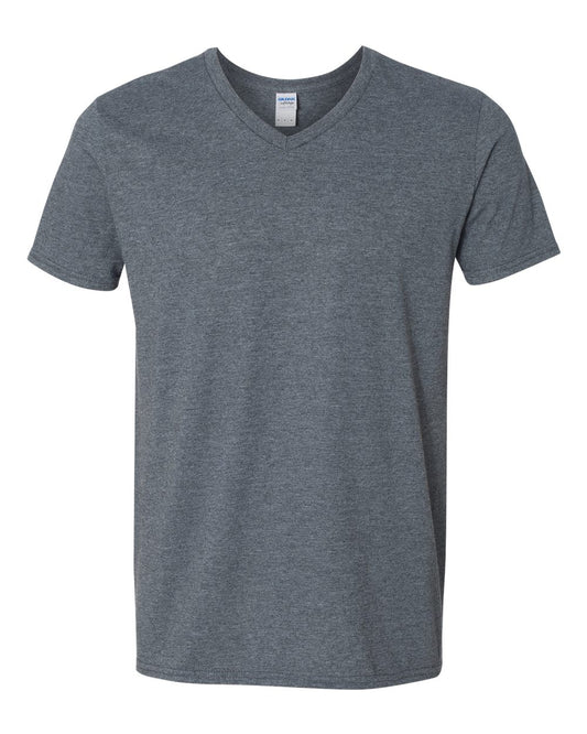 Dark Heather Vneck (Gildan)