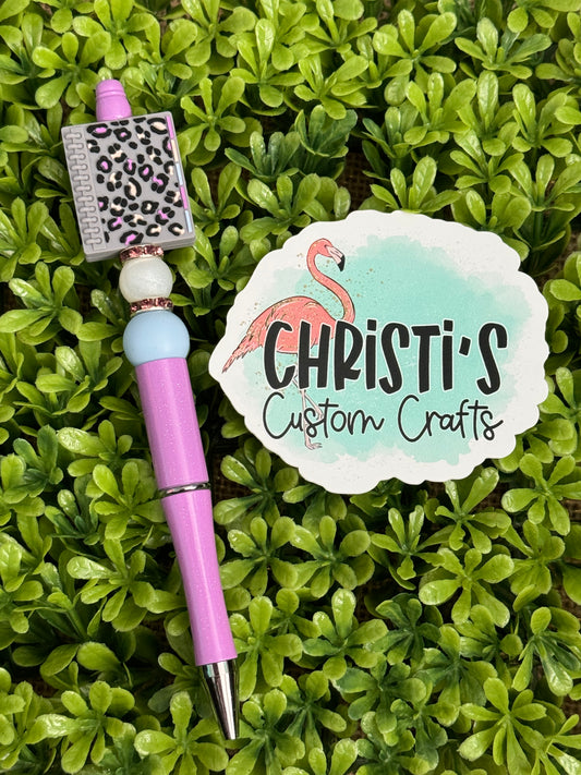 Leopard Notebook Pen