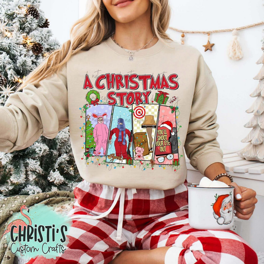 Christmas movie scene