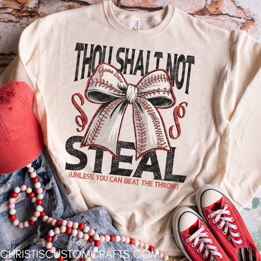 Thou Shall Not Steal….unless you can beat the throw