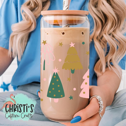 Green and Pink trees