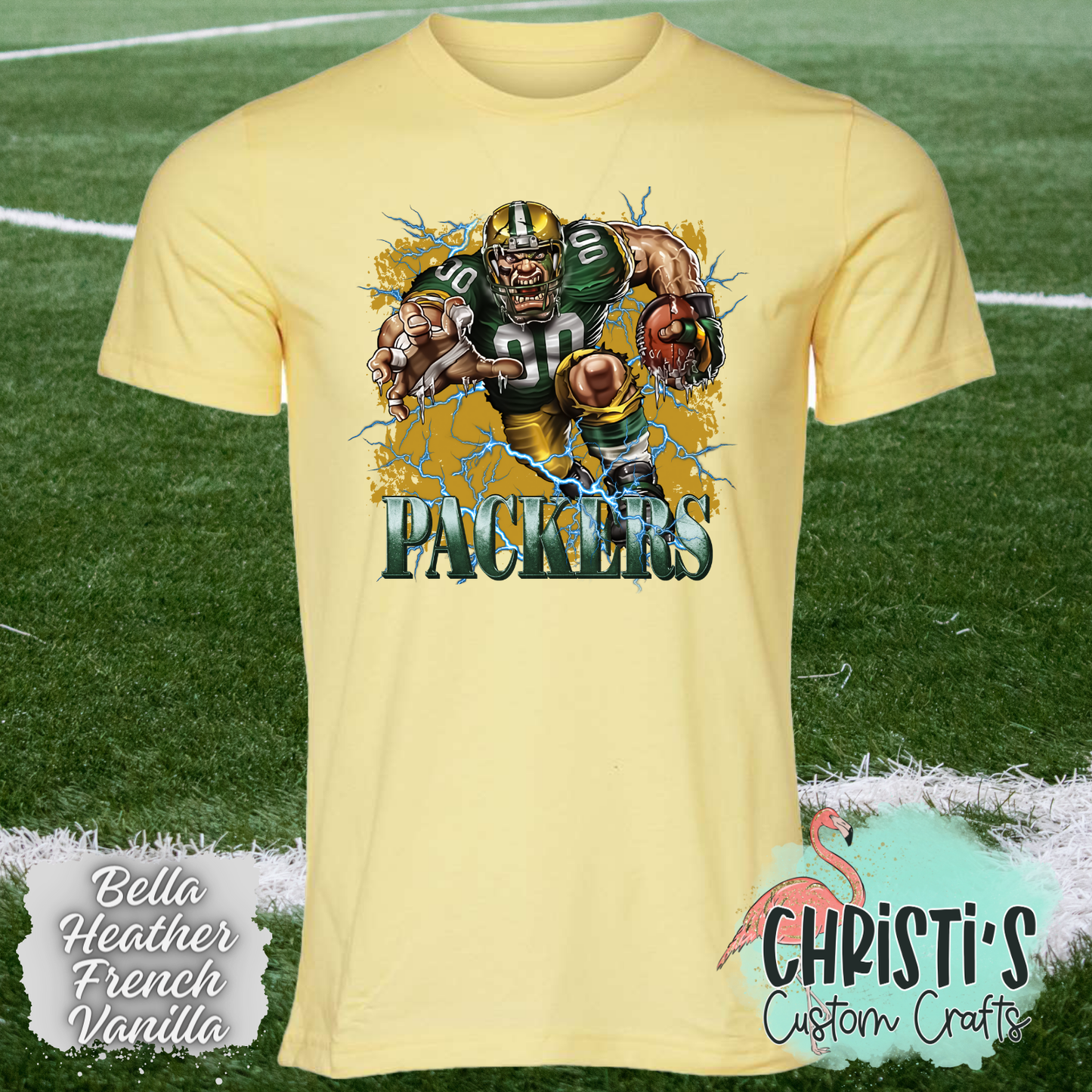 Packers Football Breakout Player with background