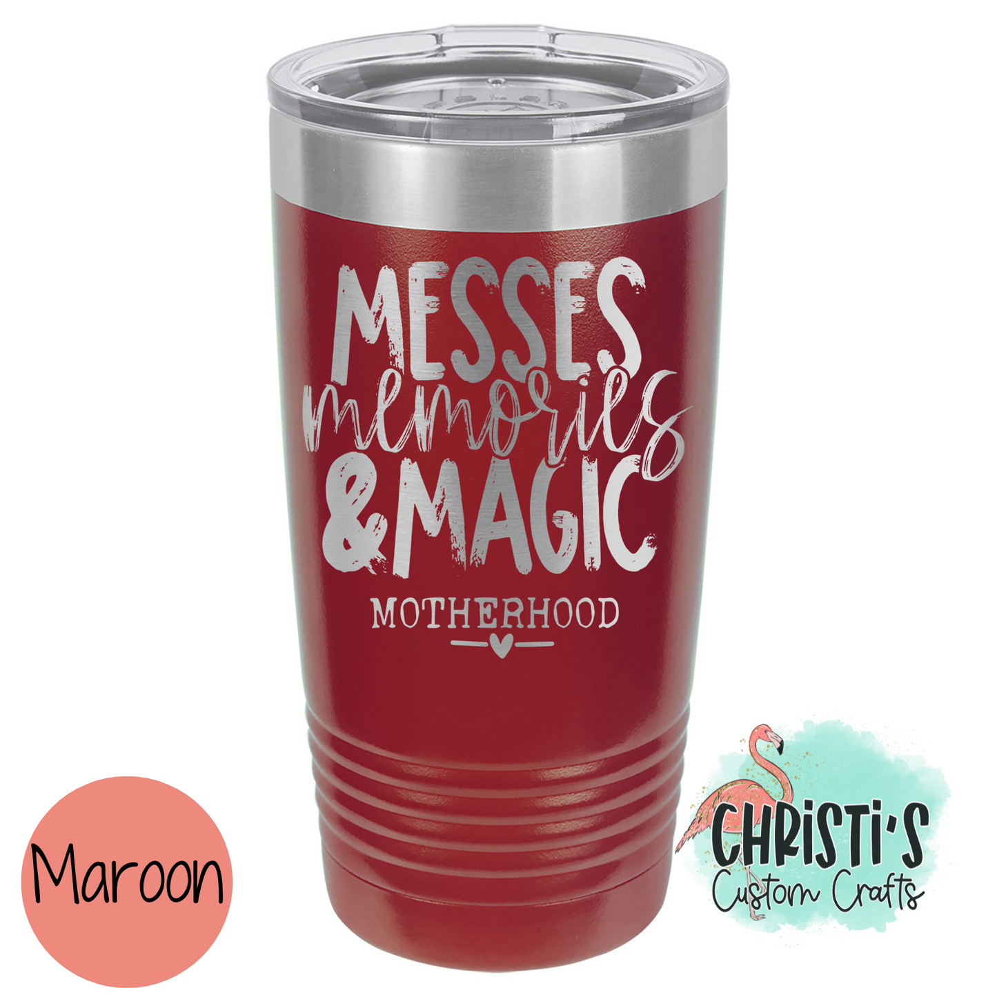 Messes Memories & Magic Powder Coated Tumblers