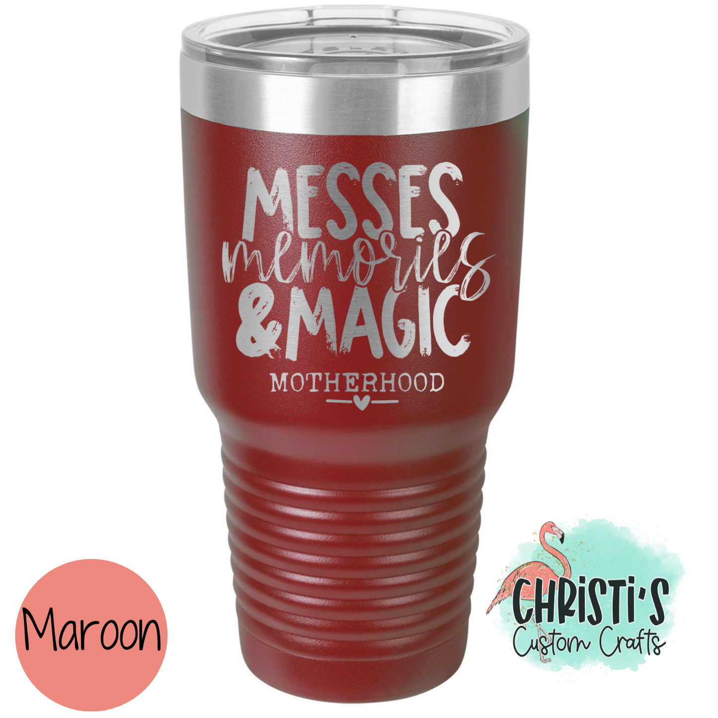 Messes Memories & Magic Powder Coated Tumblers