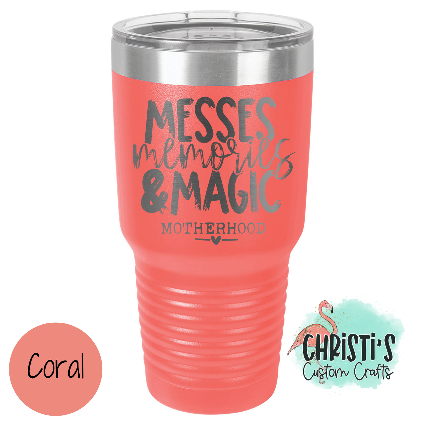 Messes Memories & Magic Powder Coated Tumblers