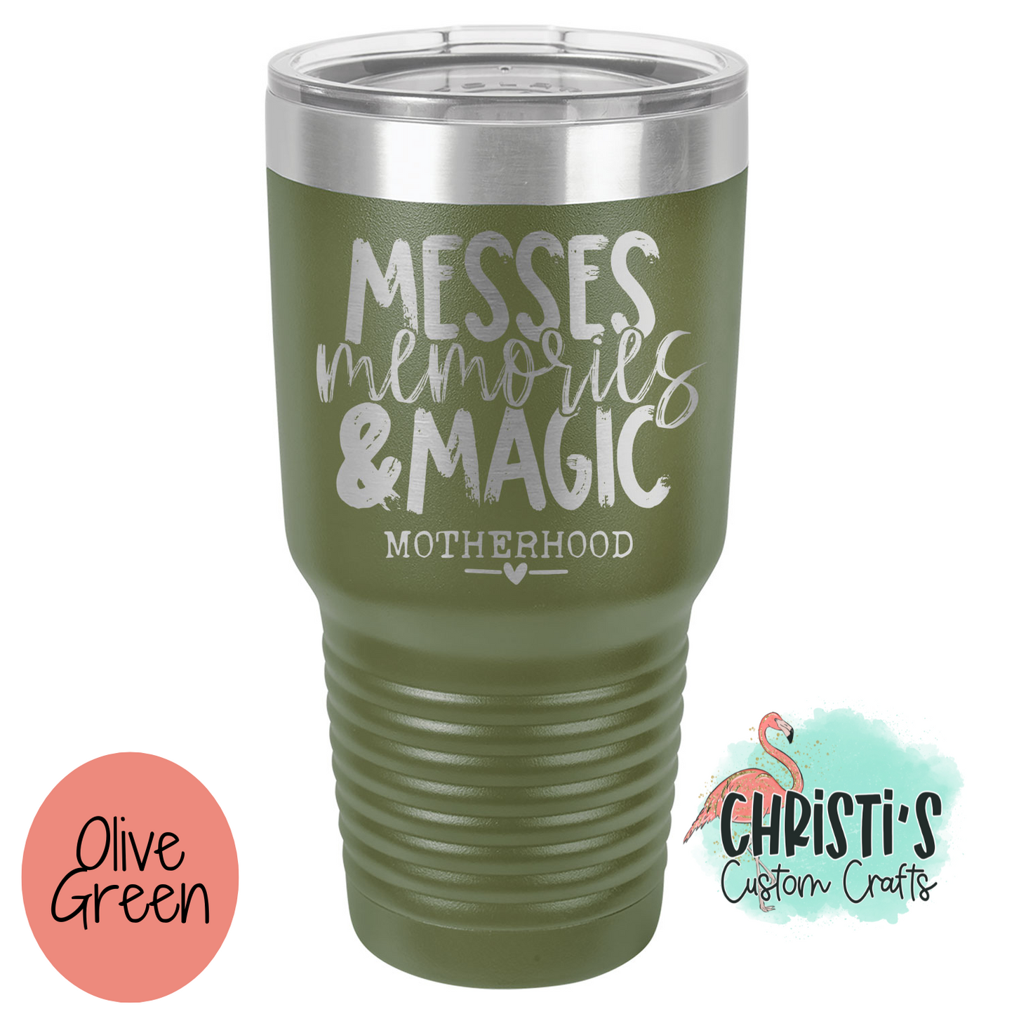 Messes Memories & Magic Powder Coated Tumblers