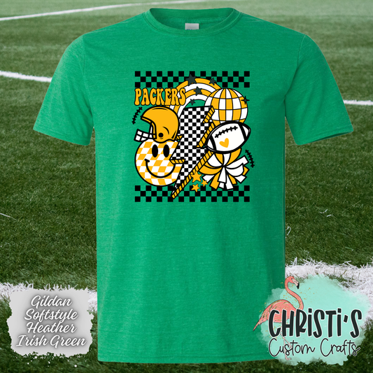 Checkered Border Packers Retro