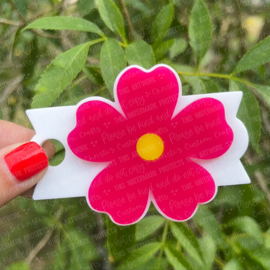 Spring Flower Rose Red Tumbler Topper