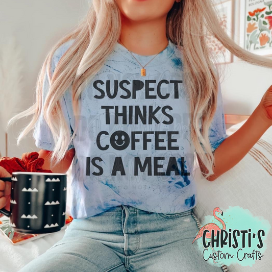 Suspect thinks Coffee is a Meal